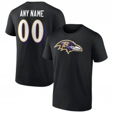 Именная футболка Baltimore Ravens Team Authentic- Black
