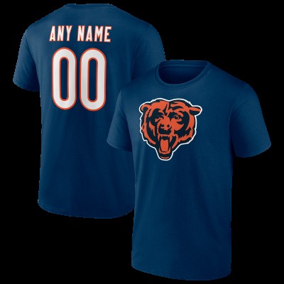 Именная футболка Chicago Bears Navy Team Authentic