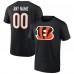 Именная футболка Cincinnati Bengals Team Authentic- Black