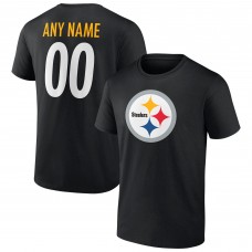 Именная футболка Pittsburgh Steelers Black Team Authentic Name & Number