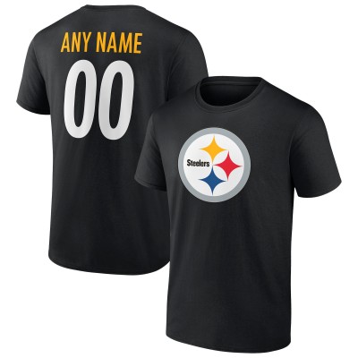 Именная футболка Pittsburgh Steelers Black Team Authentic Name & Number