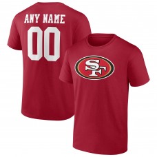 Именная футболка San Francisco 49ers Team Authentic - Scarlet