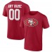 Именная футболка San Francisco 49ers Team Authentic - Scarlet