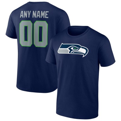 Именная футболка Seattle Seahawks Team Authentic - College Navy