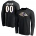 Футболка с длинным рукавом Baltimore Ravens Team Authentic Personalized Name & Number - Black Футболка с длинным рукавом Baltimore Ravens Team Authentic Personalized Name & Number - Black