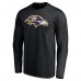 Футболка с длинным рукавом Baltimore Ravens Team Authentic Personalized Name & Number - Black