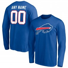 Именная футболка с длинным рукавом Buffalo Bills Team Authentic - Royal Именная футболка с длинным рукавом Buffalo Bills Team Authentic - Royal