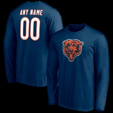 Именная футболка с длинным рукавом Chicago Bears Team Authentic - Navy Именная футболка с длинным рукавом Chicago Bears Team Authentic - Navy