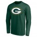 Именная футболка с длинным рукавом Green Bay Packers Team Authentic - Green