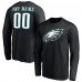 Именная футболка с длинным рукавом Philadelphia Eagles Team Authentic - Black Именная футболка с длинным рукавом Philadelphia Eagles Team Authentic - Black