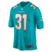 Игровая джерси Raheem Mostert Miami Dolphins Nike Game - Aqua