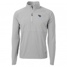 Кофта с короткой молнией Tennessee Titans Cutter & Buck Adapt Eco Knit Hybrid Recycled - Gray