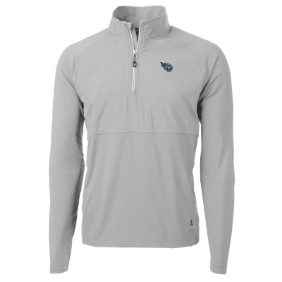 Кофта с короткой молнией Tennessee Titans Cutter & Buck Adapt Eco Knit Hybrid Recycled - Gray