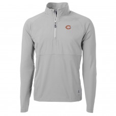 Кофта с короткой молнией Chicago Bears Cutter & Buck Adapt Eco Knit Hybrid Recycled - Gray
