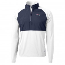 Кофта с короткой молнией New England Patriots Cutter & Buck Adapt Eco Knit Hybrid Recycled - Navy/White