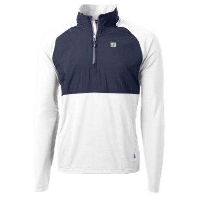 Кофта с короткой молнией New York Giants Cutter & Buck Adapt Eco Knit Hybrid Recycled - Navy/White