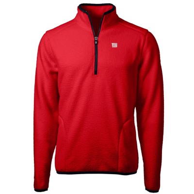 Кофта на короткой молнии New York Giants Cutter & Buck Cascade Eco Sherpa Fleece- Red