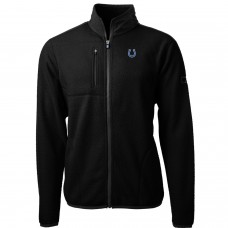 Indianapolis Colts Cutter & Buck Black Cascade Eco Sherpa Fleece Full-Zip Jacket