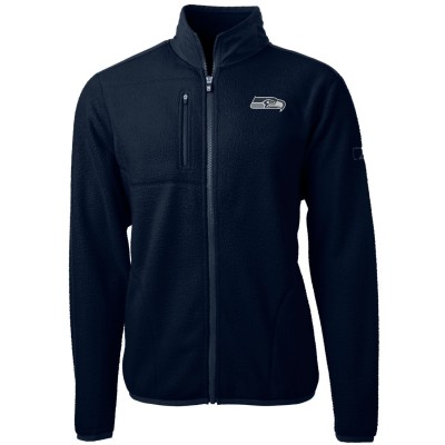 Кофта на молнии Seattle Seahawks Cutter & Buck Cascade Eco Sherpa Fleece - College Navy