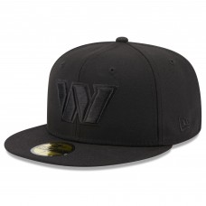 Бейсболка Washington Commanders New Era Team Black on Black Alternate Logo 59FIFTY