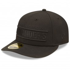 Бейсболка Washington Commanders New Era Black on Black II Low Profile 59FIFTY