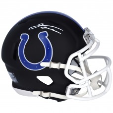 Autographed Indianapolis Colts Jonathan Taylor Fanatics Authentic Riddell Black Matte Speed Mini Helmet