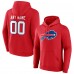 Толстовка Buffalo Bills Team Authentic Logo Personalized Name & Number - Red