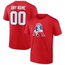 Именная футболка New England Patriots Team Authentic Logo- Red