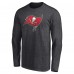 Именная футболка с длинным рукавом Tampa Bay Buccaneers Team Authentic Logo - Charcoal