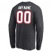 Именная футболка с длинным рукавом Tampa Bay Buccaneers Team Authentic Logo - Charcoal