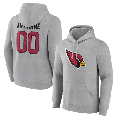 Именная толстовка Arizona Cardinals Team Authentic - Heathered Gray