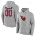 Именная толстовка Arizona Cardinals Team Authentic - Heathered Gray