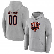 Именная толстовка Chicago Bears Team Authentic - Heathered Gray