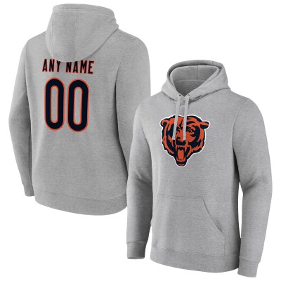 Именная толстовка Chicago Bears Team Authentic - Heathered Gray