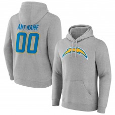 Именная толстовка Los Angeles Chargers Team Authentic - Heathered Gray