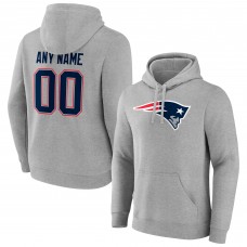 Именная толстовка New England Patriots Team Authentic - Heathered Gray