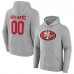 Толстовка San Francisco 49ers Team Authentic Custom - Heathered Gray
