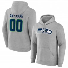 Именная толстовка Seattle Seahawks Team Authentic - Heathered Gray