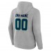 Именная толстовка Seattle Seahawks Team Authentic - Heathered Gray