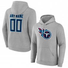 Именная толстовка Tennessee Titans Team Authentic - Heathered Gray