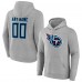 Именная толстовка Tennessee Titans Team Authentic - Heathered Gray