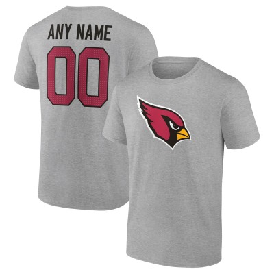 Именная футболка Arizona Cardinals Team Authentic - Heathered Gray