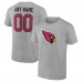 Именная футболка Arizona Cardinals Team Authentic - Heathered Gray