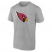 Именная футболка Arizona Cardinals Team Authentic - Heathered Gray