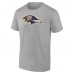 Именная футболка Baltimore Ravens Team Authentic - Heathered Gray