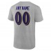 Именная футболка Baltimore Ravens Team Authentic - Heathered Gray