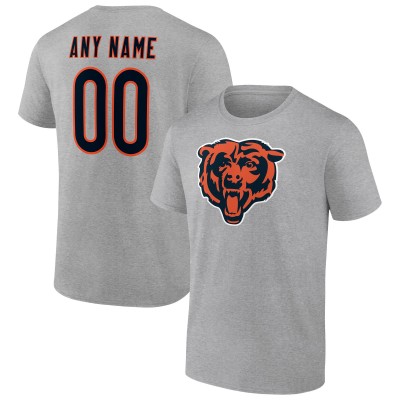 Именная футболка Chicago Bears Team Authentic - Heathered Gray