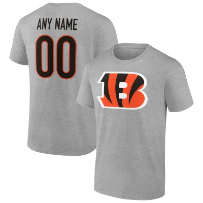 Именная футболка Cincinnati Bengals Team Authentic - Heathered Gray