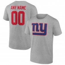 Футболка New York Giants Team Authentic Custom - Heathered Gray