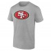 Именная футболка San Francisco 49ers Team Authentic - Heathered Gray